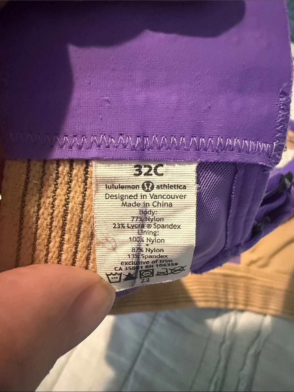 lululemon athletica Violet Purple Supportive Sports Bra
